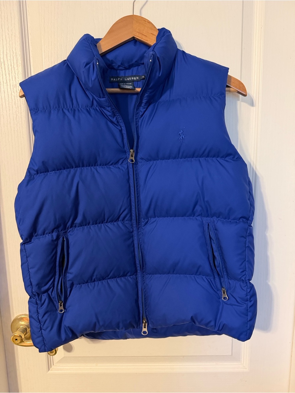 Ralph Lauren Royal Blue Quilted Puffer Vest